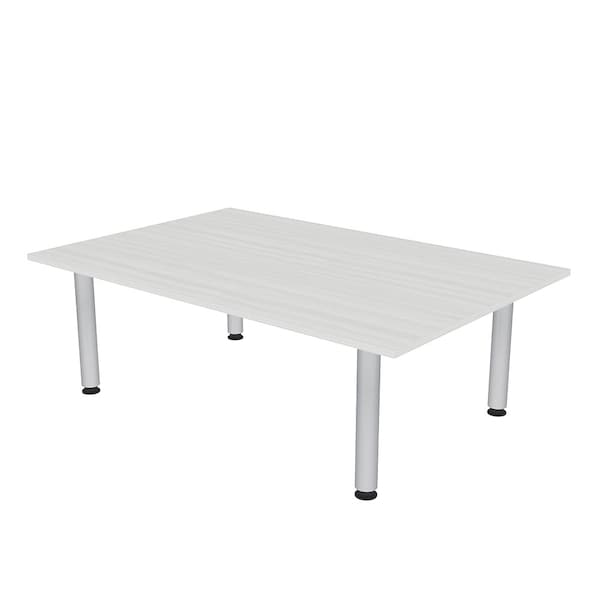 47.25 in W, 71.5 in L, 29 in H, Engineered Wood Top, White